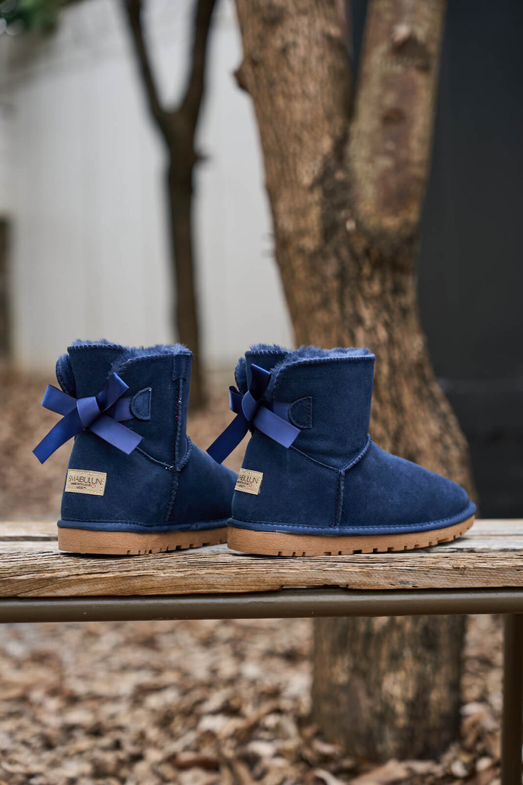 UGG Bailey Bow UGG Mini Boots - Navy