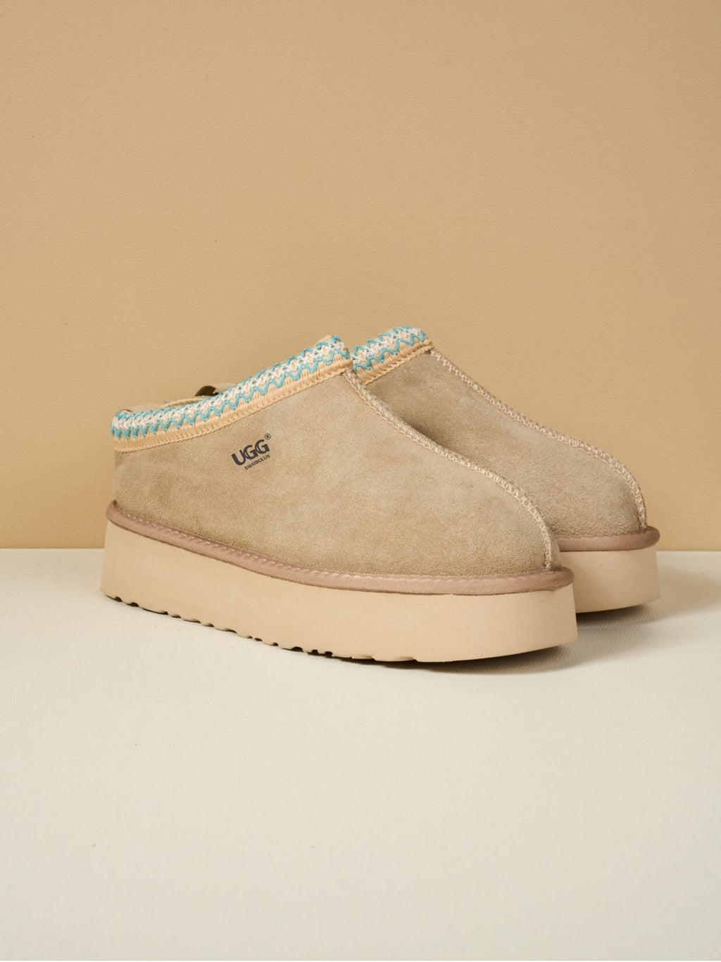 UGG Tazzy Mini Platform Low Ankle Slippers - Neutral