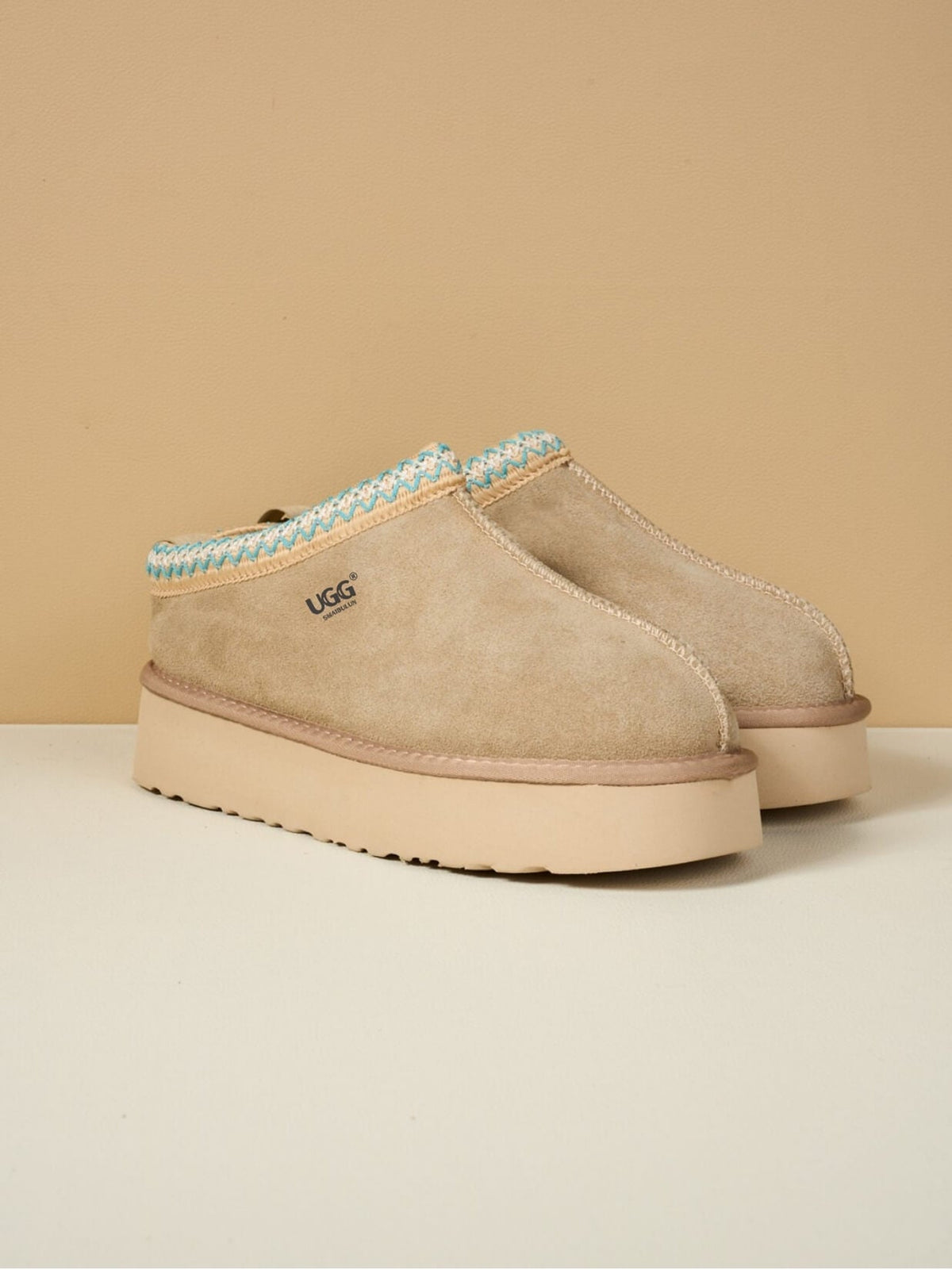 UGG Tazzy Mini Platform Low Ankle Slippers - Neutral