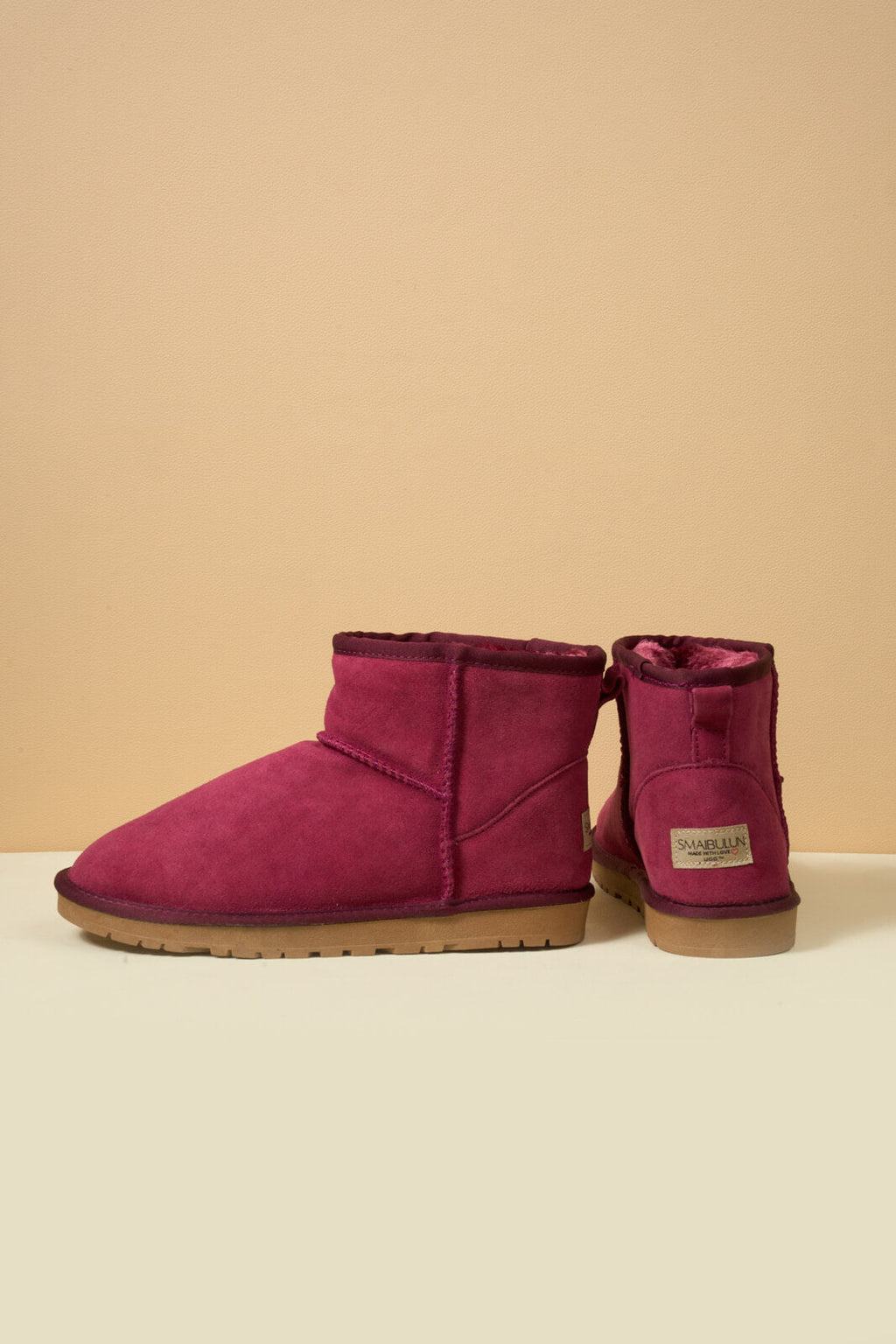 UGG Faux Fur-Lined Classic Short UGG Boots - Claret
