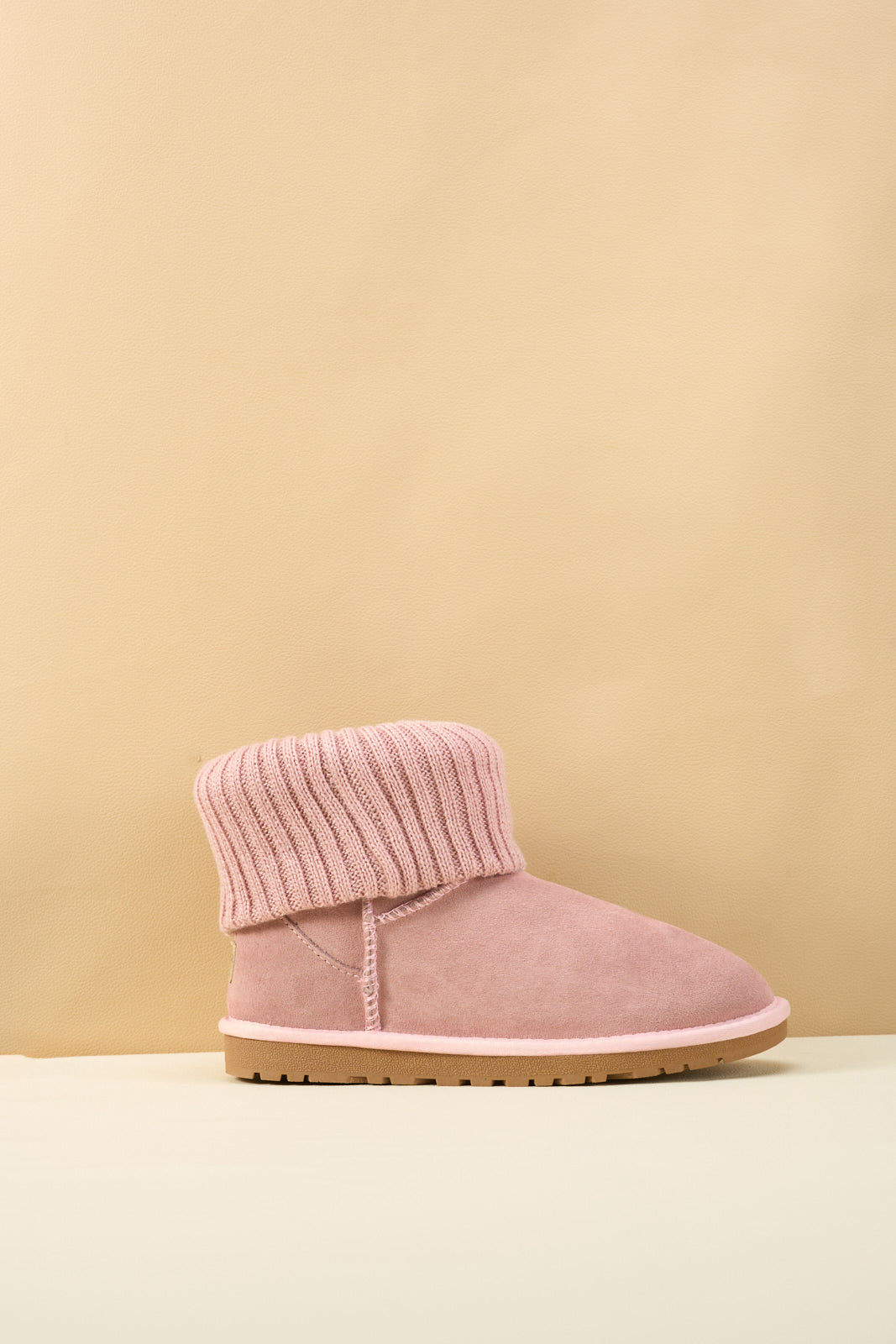 UGG Ankle Knit Stocking Mini Boots - Pink
