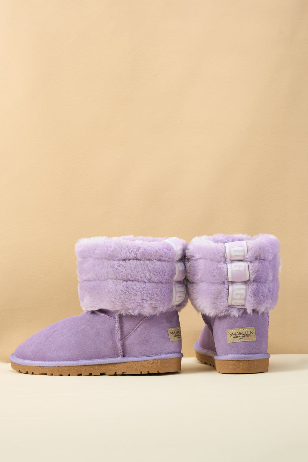 UGG Adelene Sherpa Woolen Boots - Lavender
