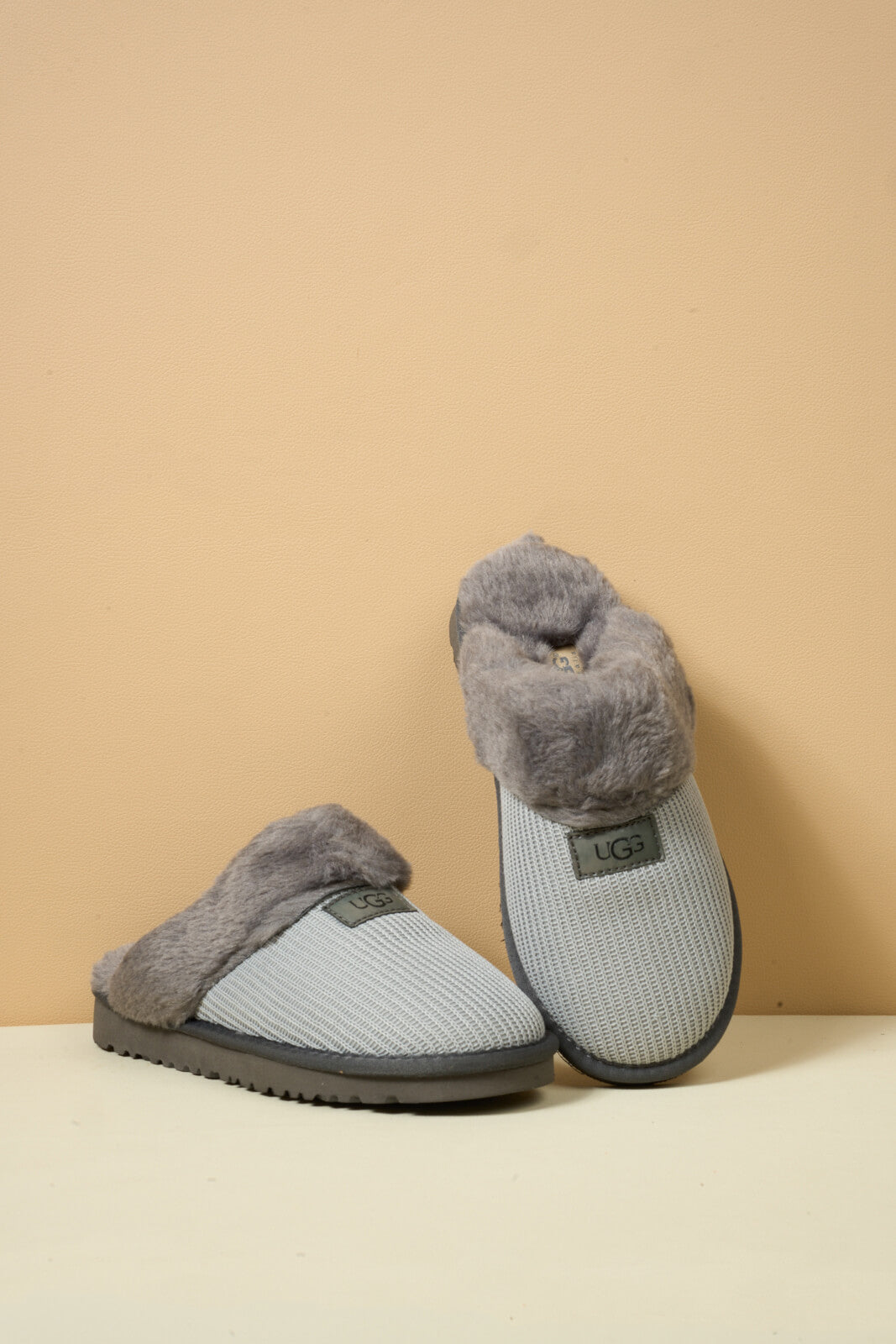 UGG Corduroy Knit Wool Blend Slipper - Grey