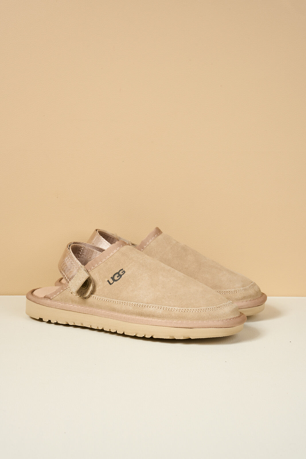 UGG Lyla Suede Slingback Scuff Slipper - Sand