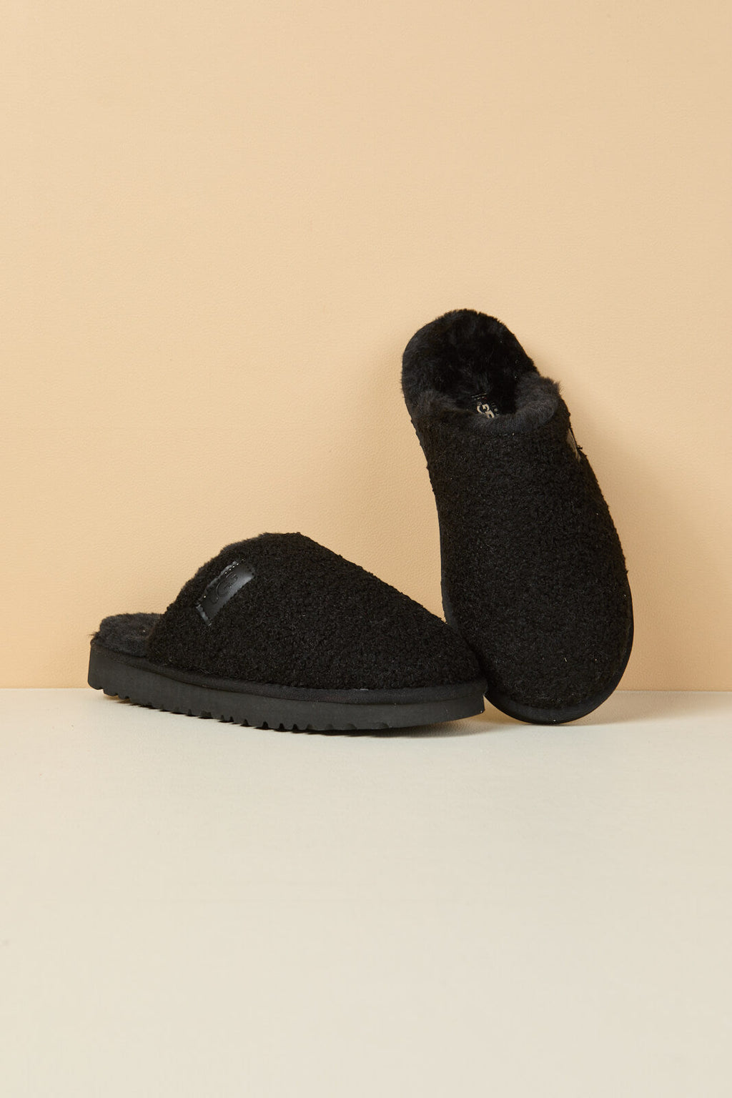 UGG Languorous Shepherd Blend Wool Slipper - Black