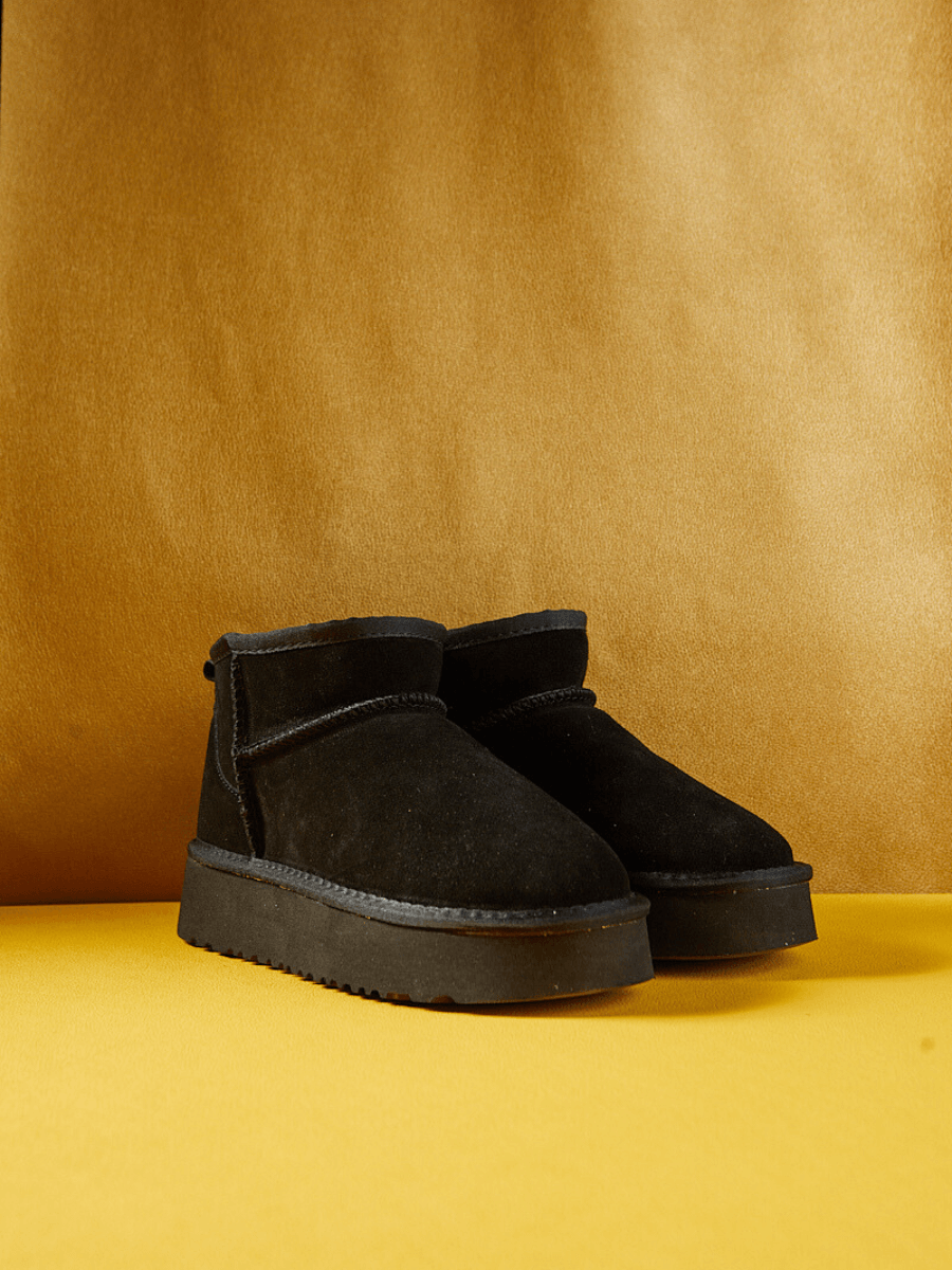 UGG Ultra Mini Platform Low Ankle Boot - Black