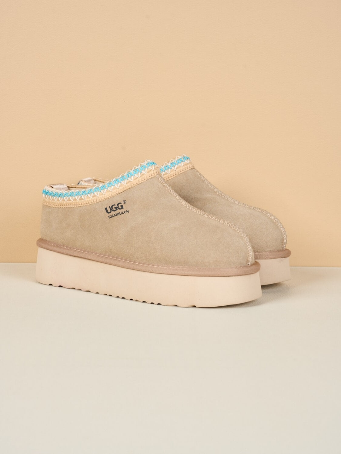 UGG Tassie X Tasman Platform Slipper Boot - Taupe