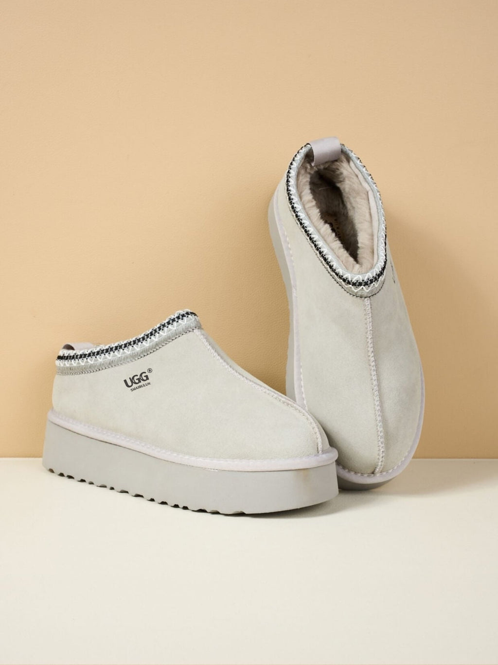 UGG Tassie X Tasman Platform Slipper Boot - Pale