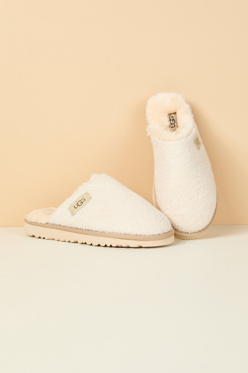 UGG Languorous Shepherd Blend Wool Slipper - Cream