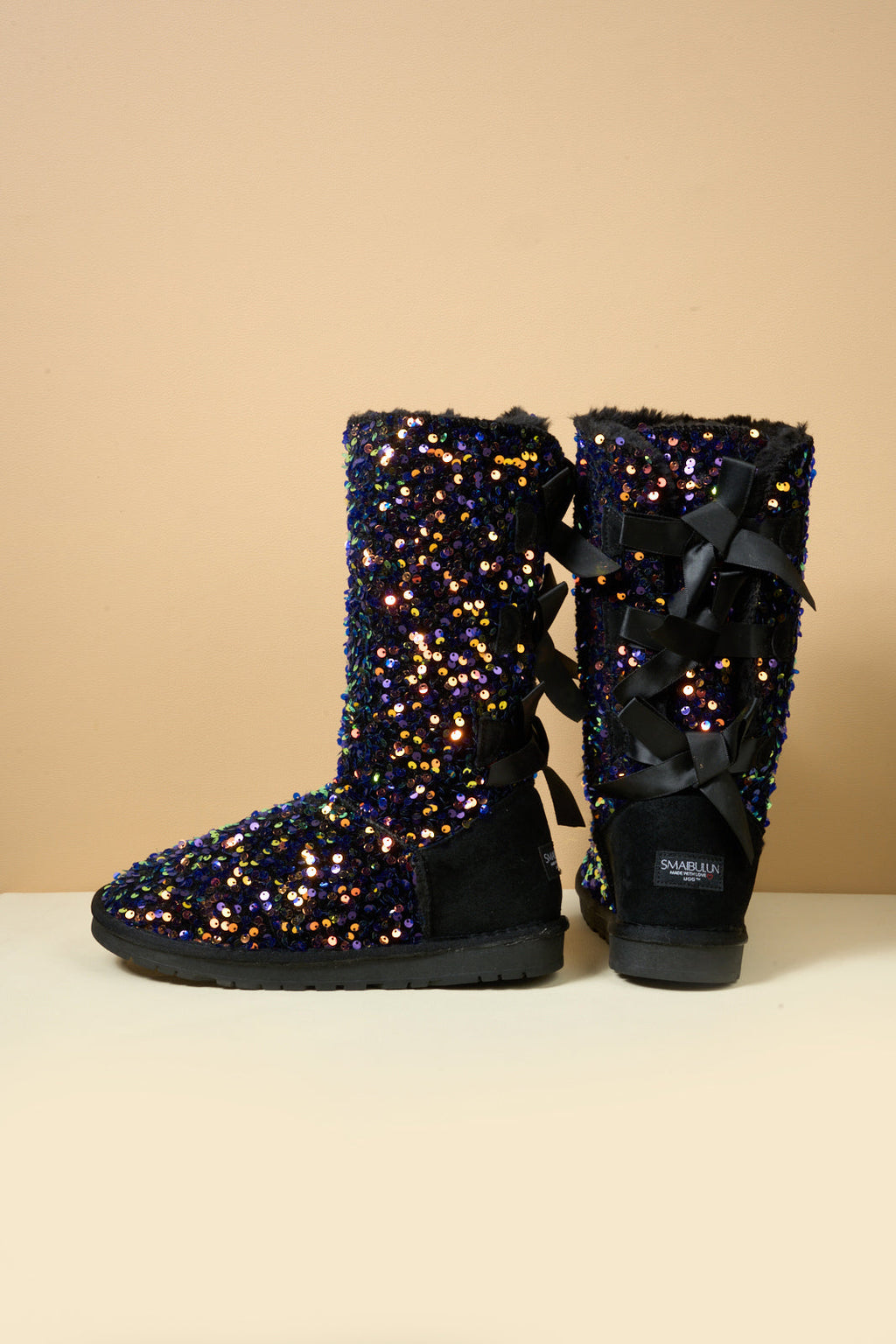 UGG Tay Swift Celebration Rhinestone Bailey Bow Sequin Boots - Multi
