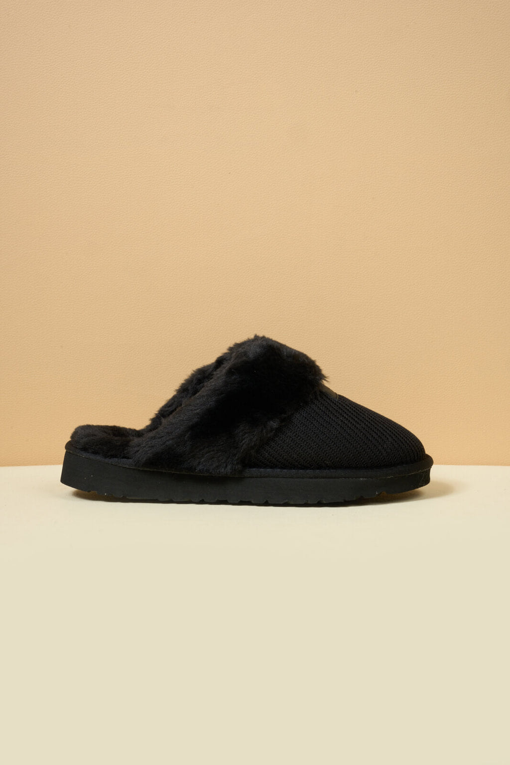 UGG Corduroy Knit Wool Blend Slipper - Black