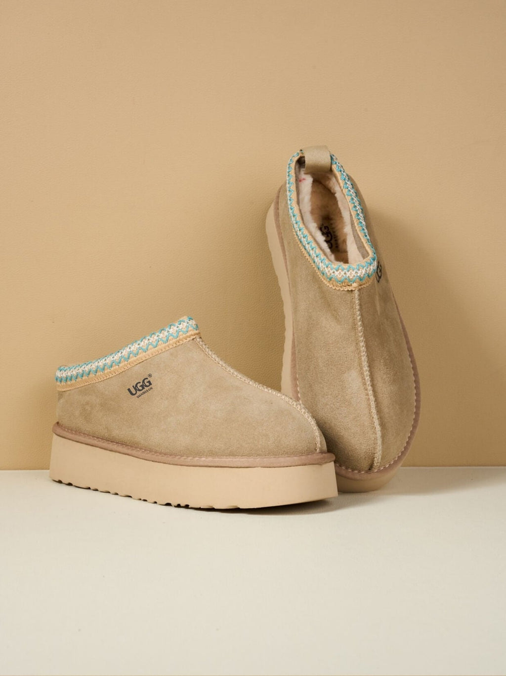 UGG Tazzy Mini Platform Low Ankle Slippers - Neutral