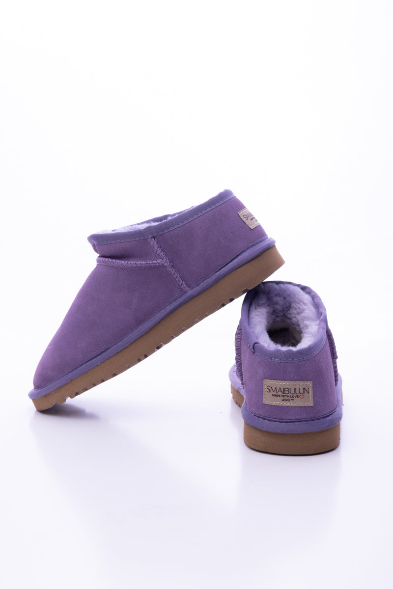 UGG Faux-Fur-Lined Suede Tasman Ankle Boot - Lavender
