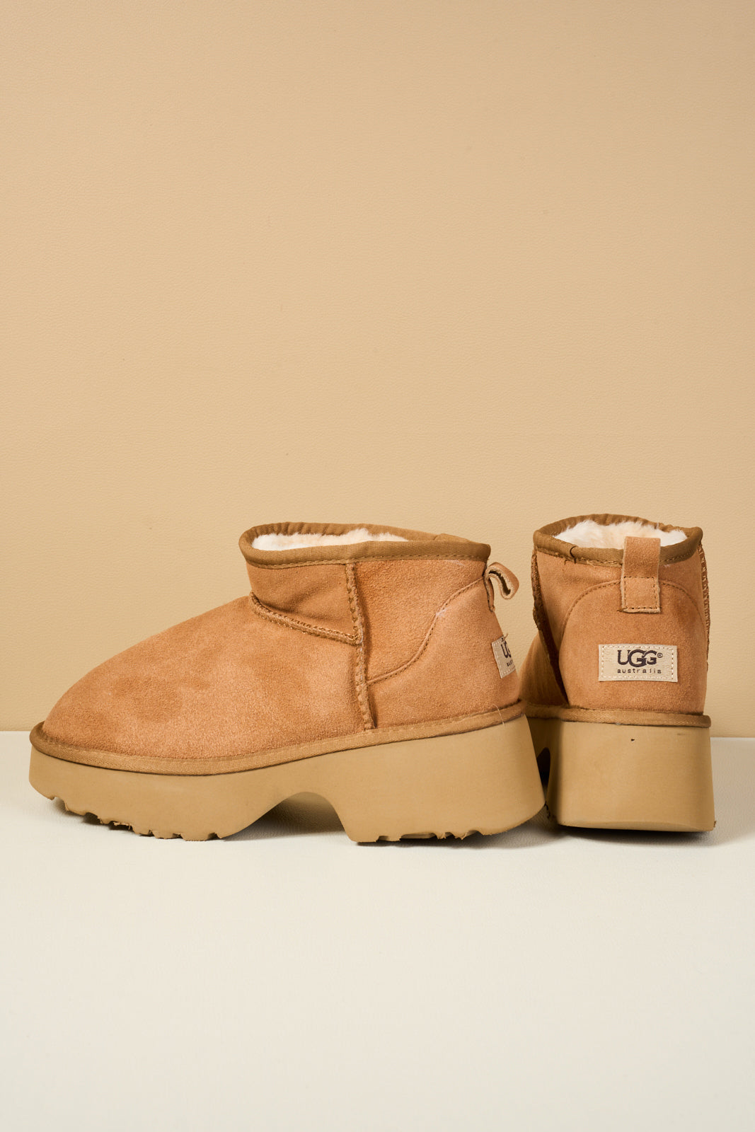 UGG Ultimate Platform Ankle Boots - Chestnut