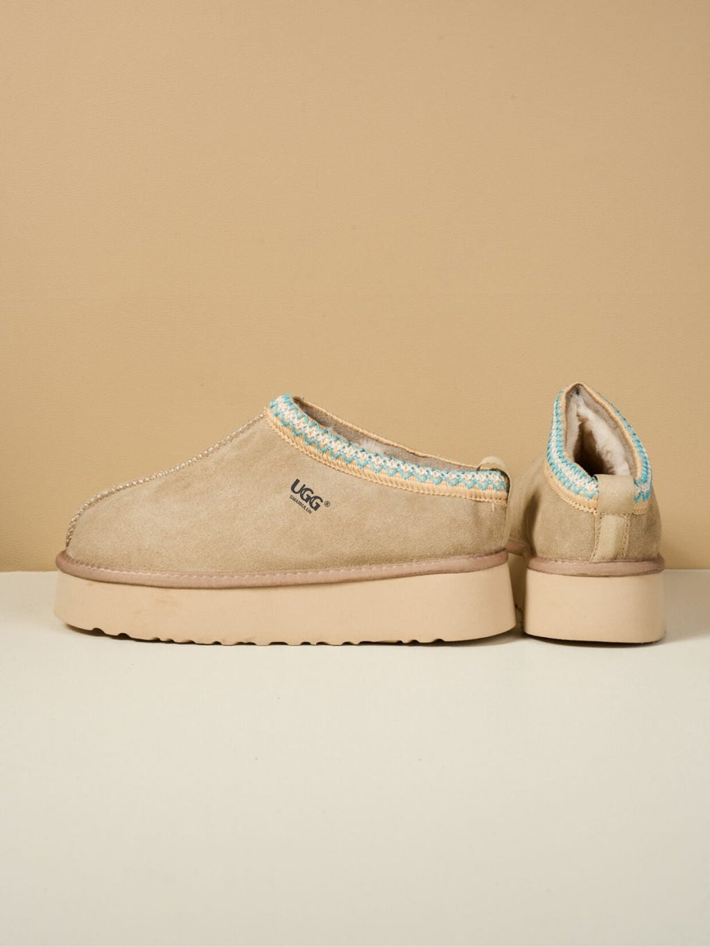 UGG Tazzy Mini Platform Low Ankle Slippers - Neutral
