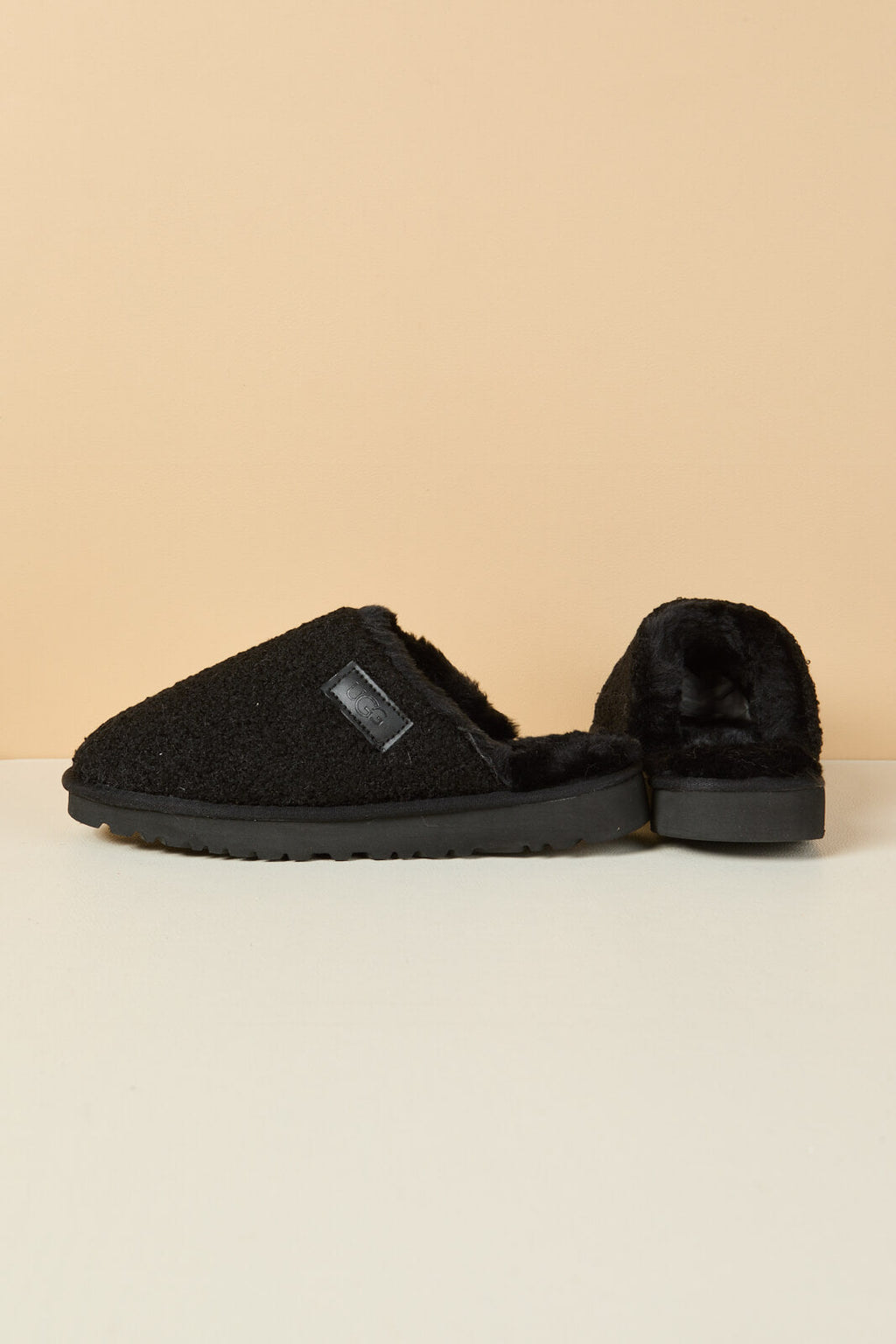 UGG Languorous Shepherd Blend Wool Slipper - Black