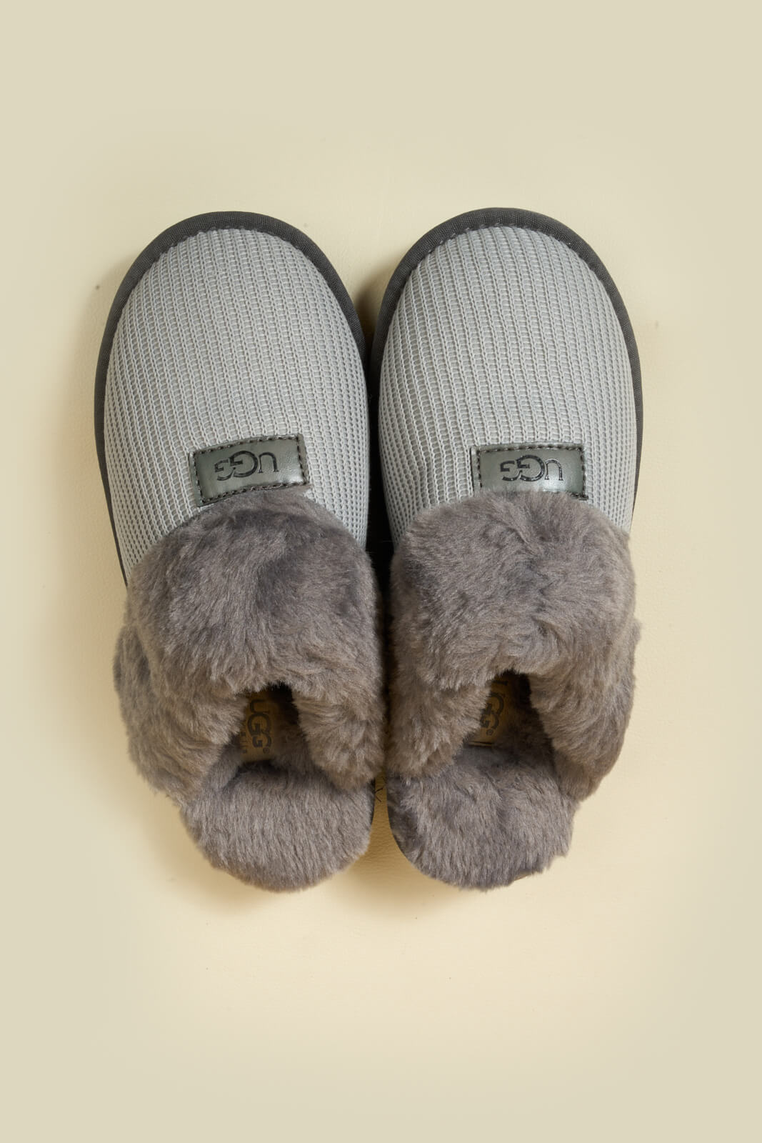 UGG Corduroy Knit Wool Blend Slipper - Grey