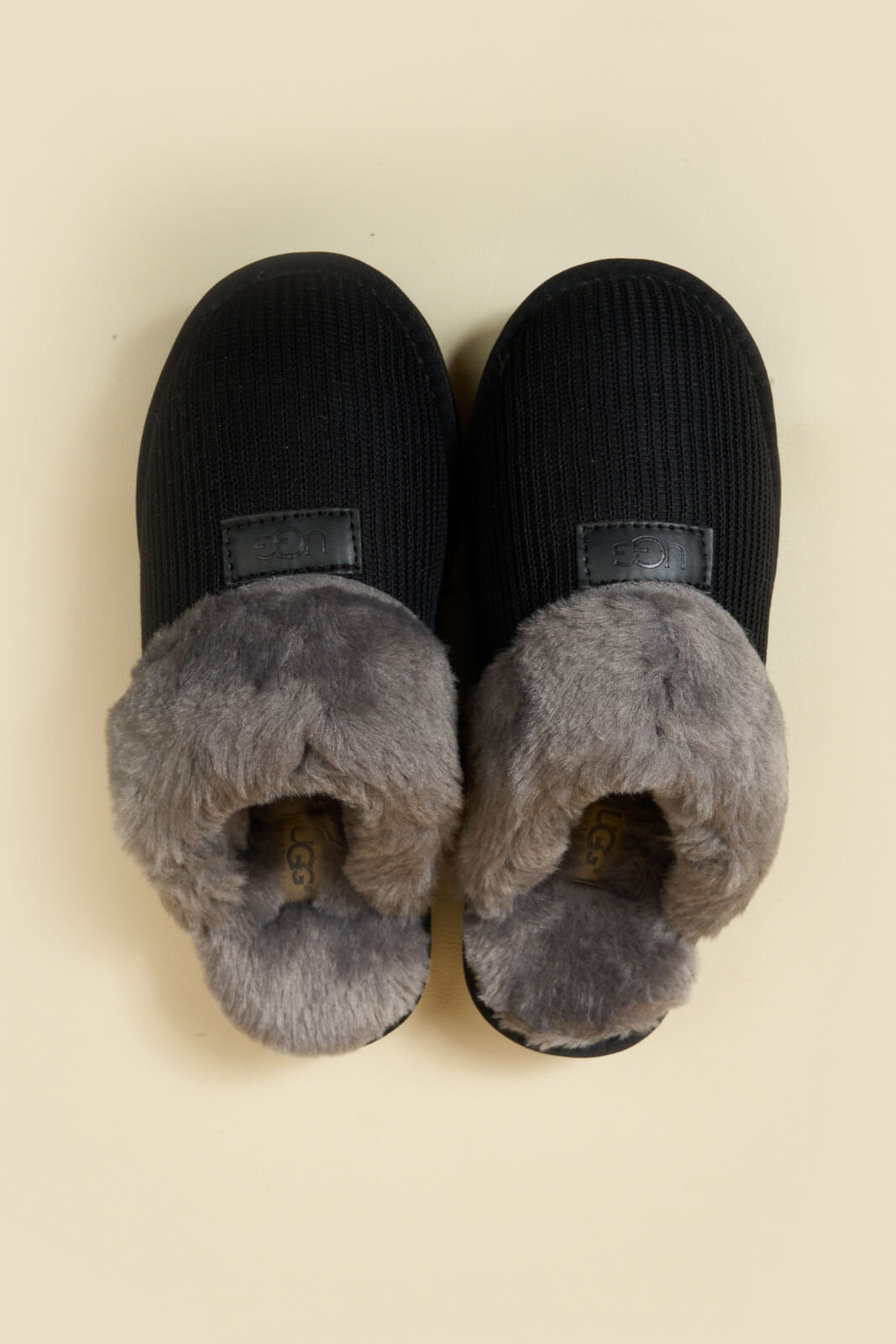 UGG Corduroy Knit Wool Blend Slipper - Charcoal