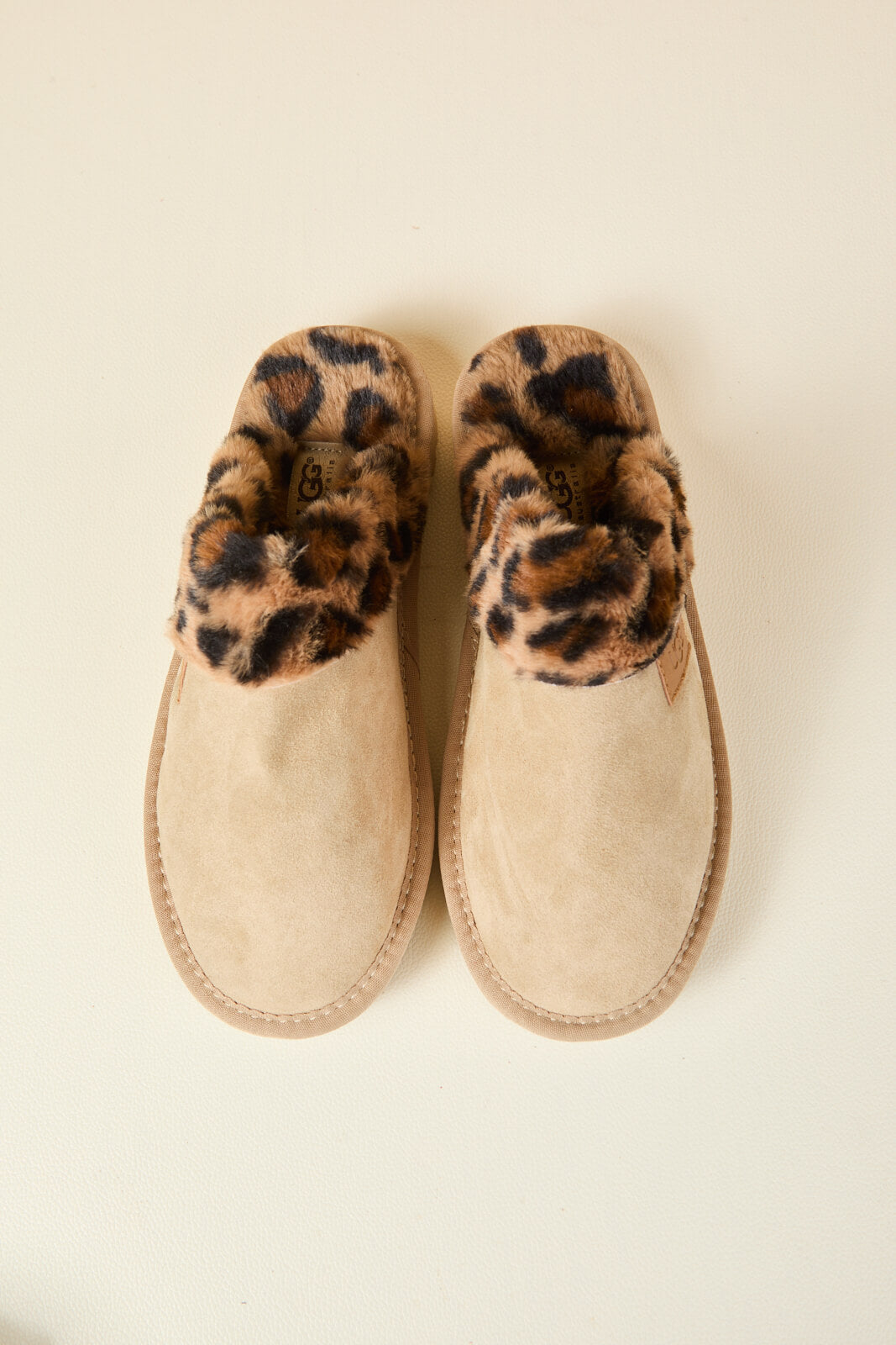 UGG Wild Whisper Animal Wool-Lined Slipper - Sand