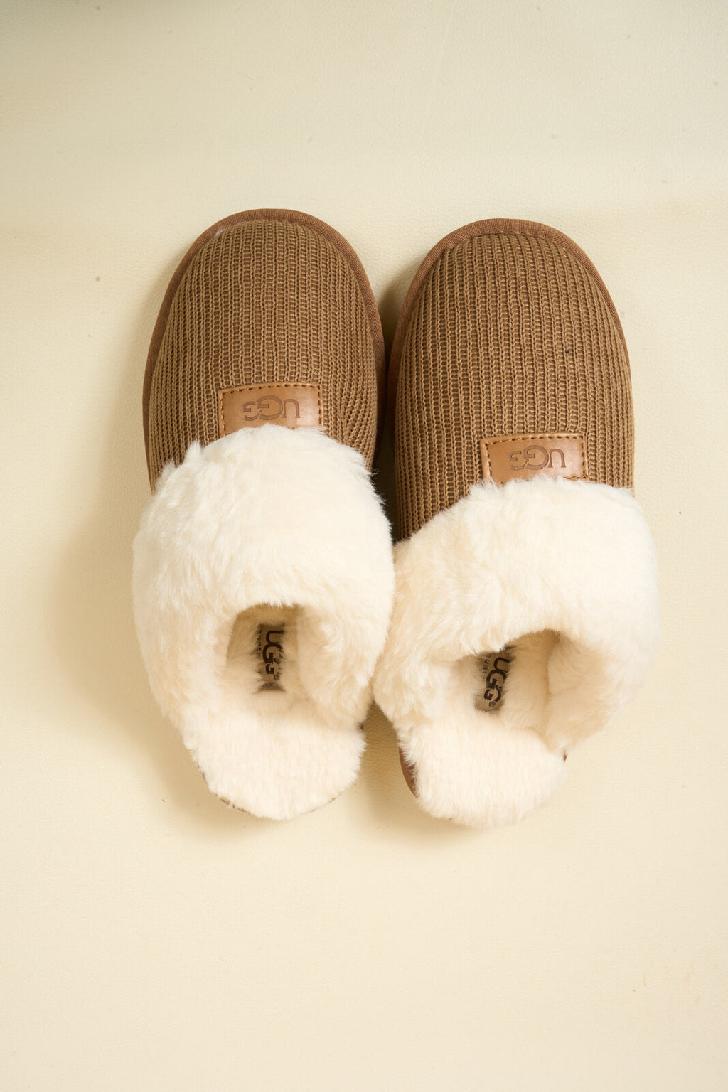 UGG Corduroy Knit Wool Blend Slipper - Chestnut