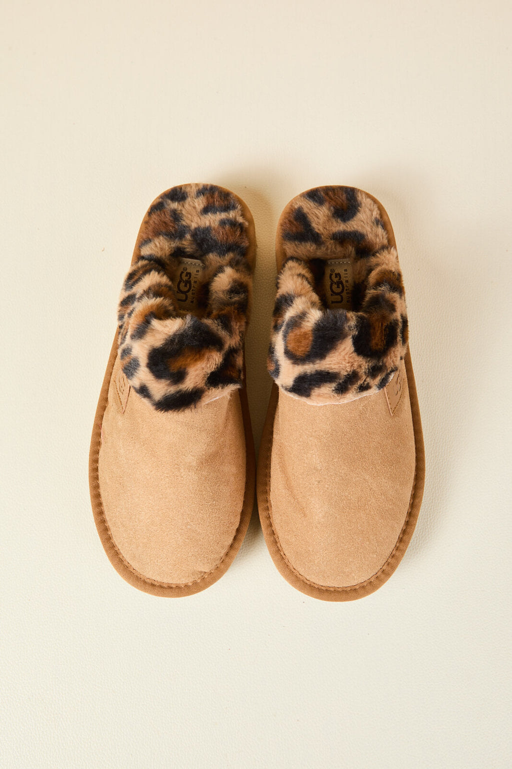 UGG Wild Whisper Animal Wool-Lined Slipper - Chestnut