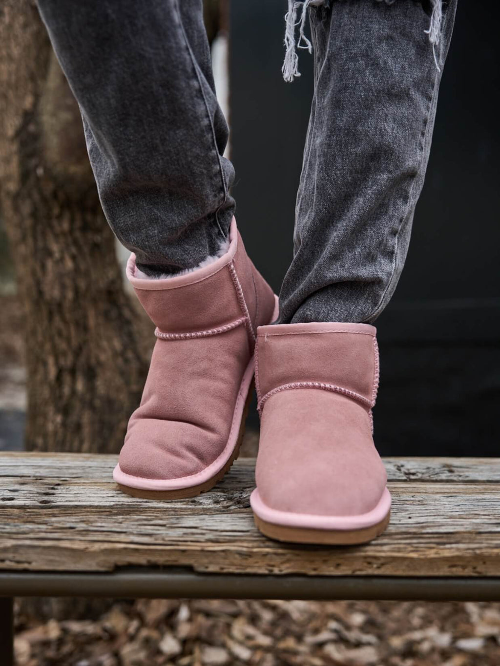 UGG Faux Fur-Lined Classic Short UGG Boots - Pink