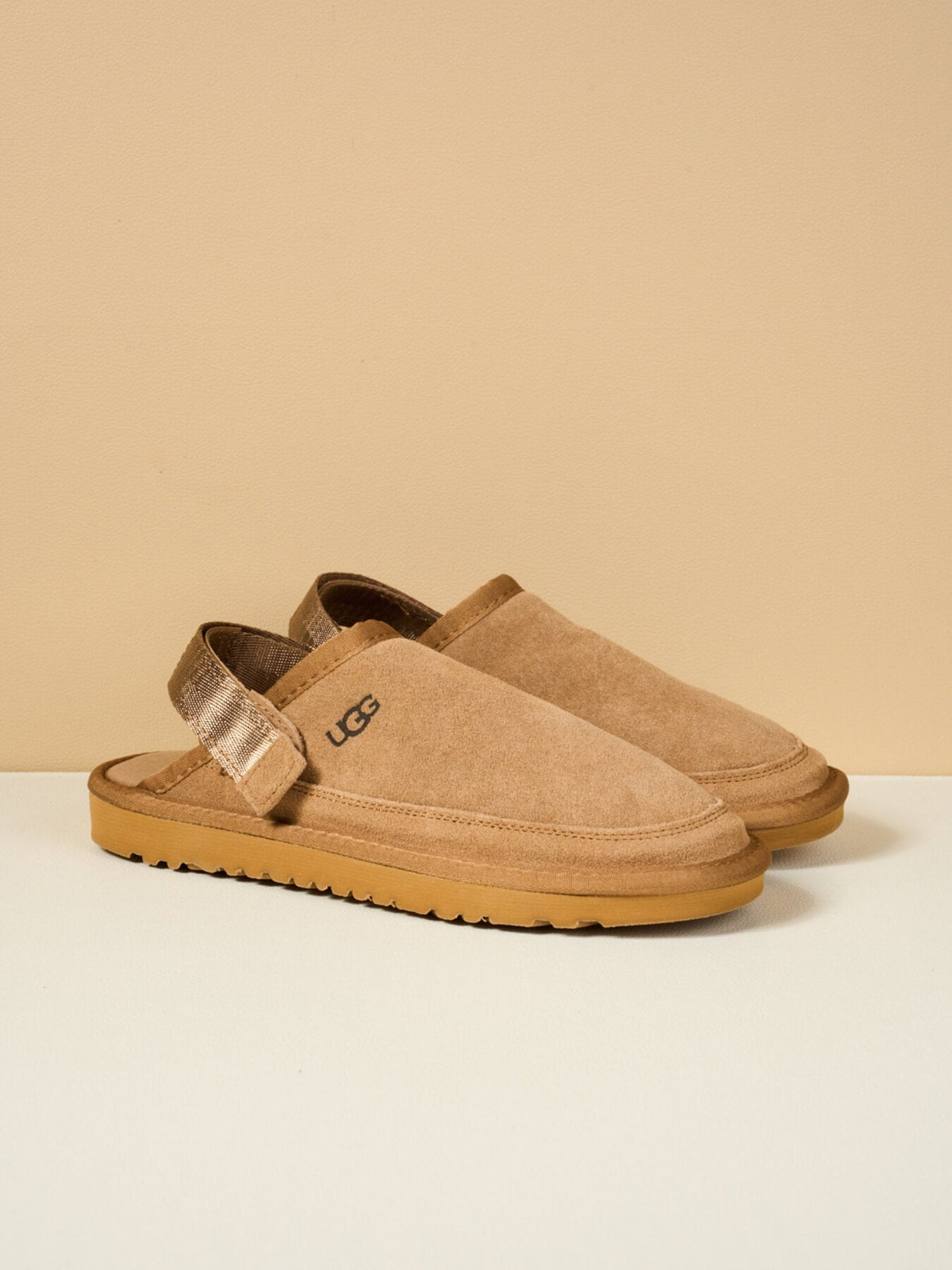 UGG Lyla Suede Slingback Scuff Slipper - Chestnut