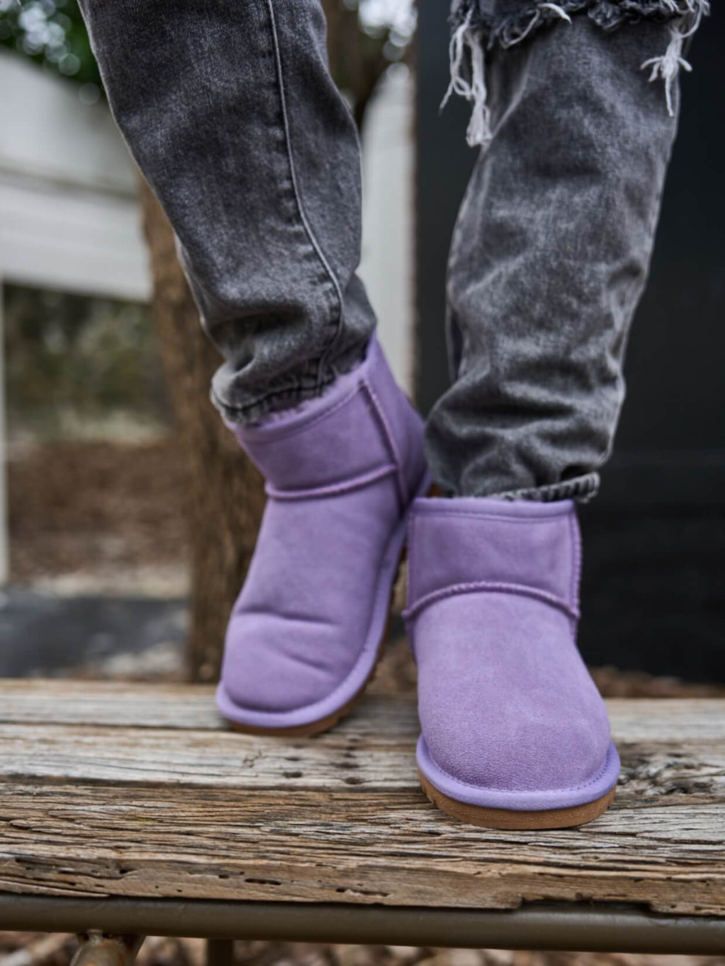UGG Faux Fur-Lined Classic Short UGG Boots - Lavender