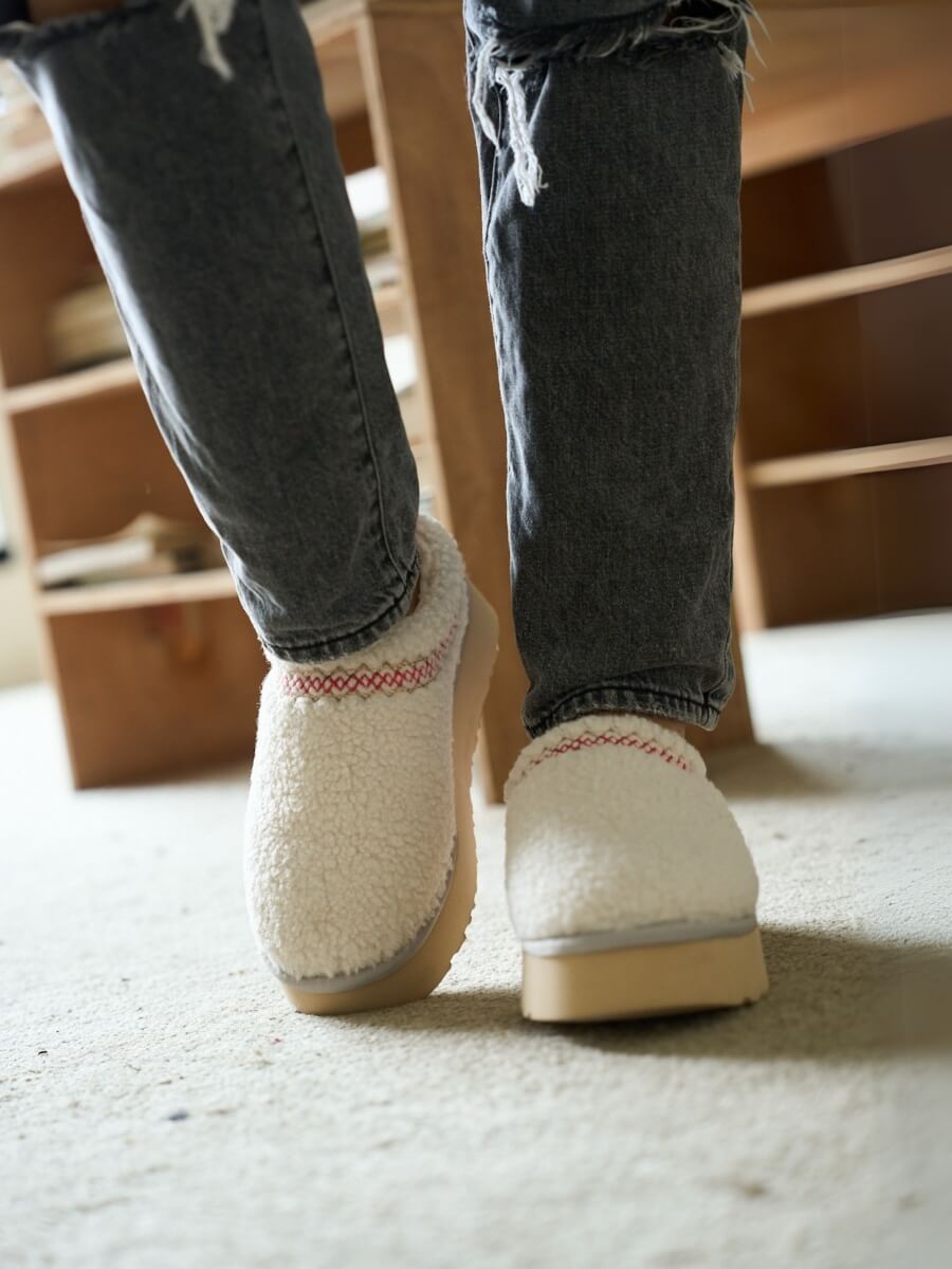 UGG Shepherd Tasman Platform Bootie - White