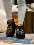 UGG Mini Glitter Low Ankle Platform Boots - Multi