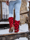 UGG Tri Ribbon Bow Suede Boots - Red
