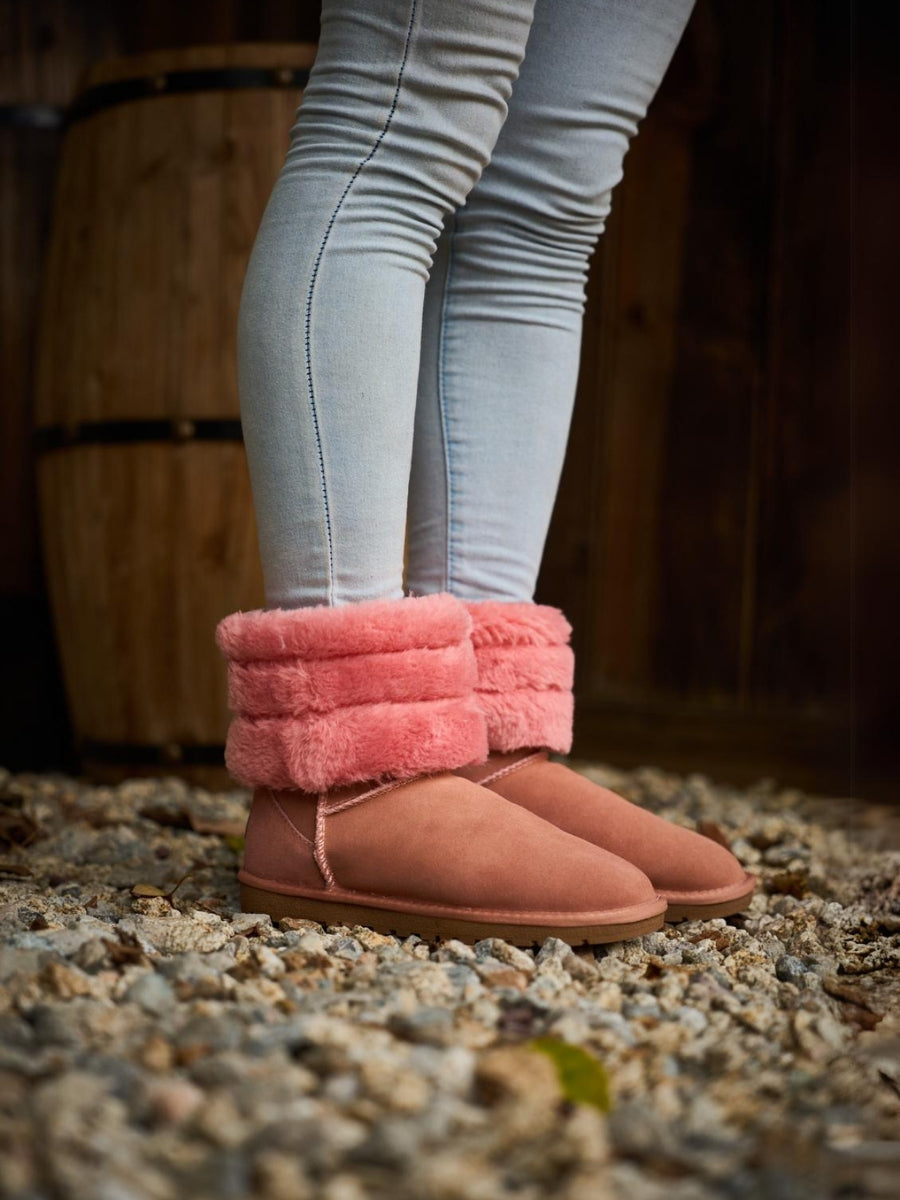 UGG Adelene Sherpa Woolen Boots - Pink