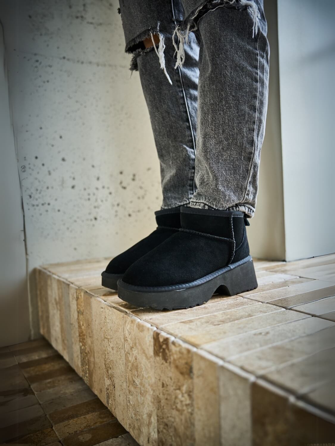 UGG Ultimate Platform Ankle Boots - Black