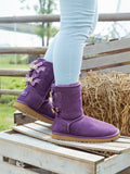 UGG Sequin Bling Ballet Bow Boots - Violet