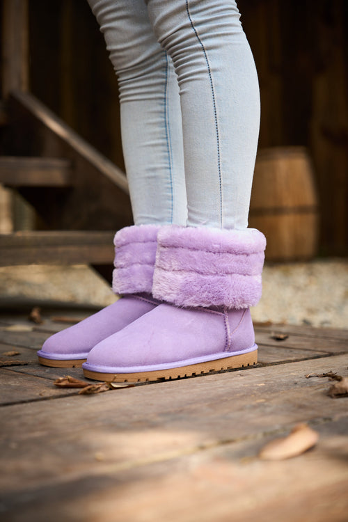 UGG Adelene Sherpa Woolen Boots - Lavender