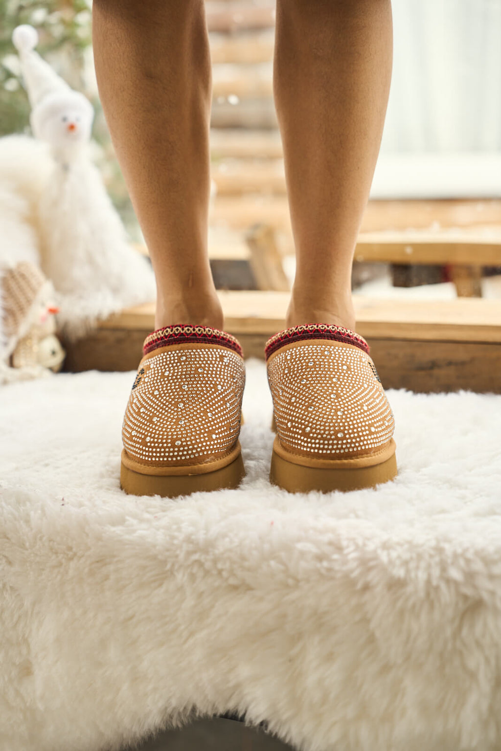 UGG Tassie Swifty Diamond Platform Boot - Chestnut