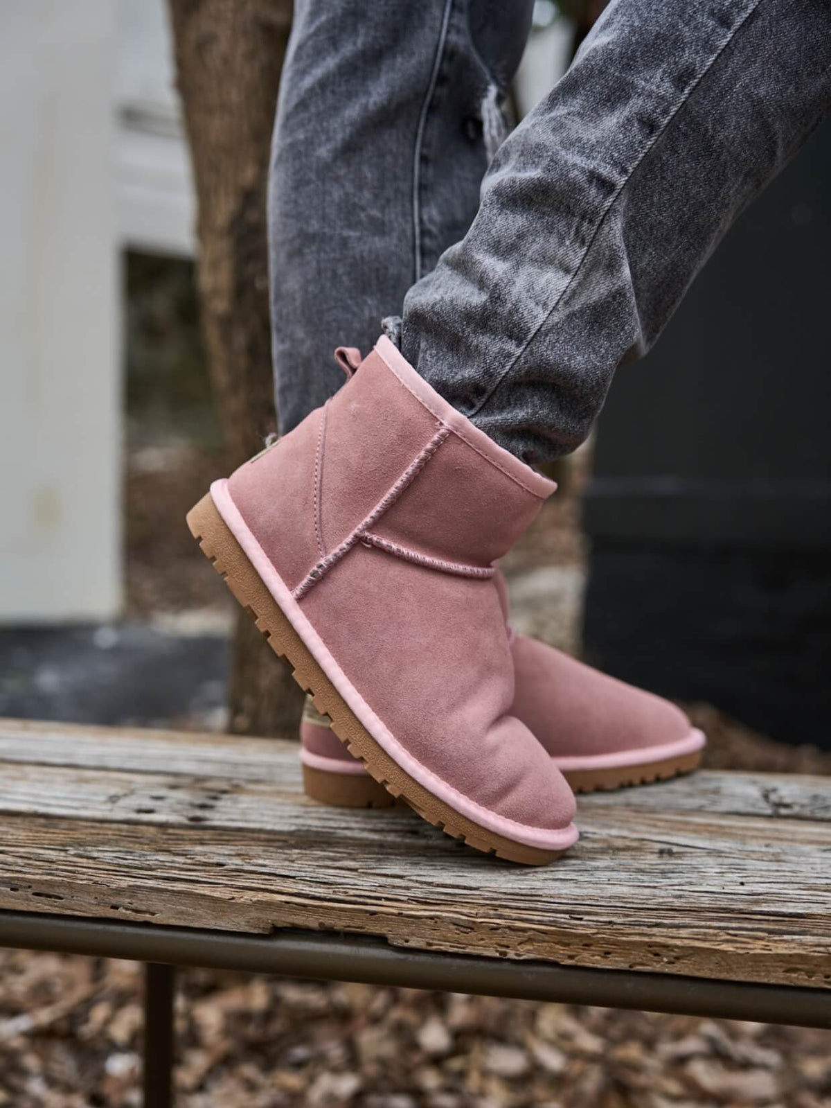 UGG Faux Fur-Lined Classic Short UGG Boots - Pink