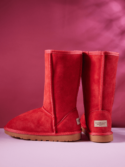 UGG Classic Suede Mid-Length boots - Red