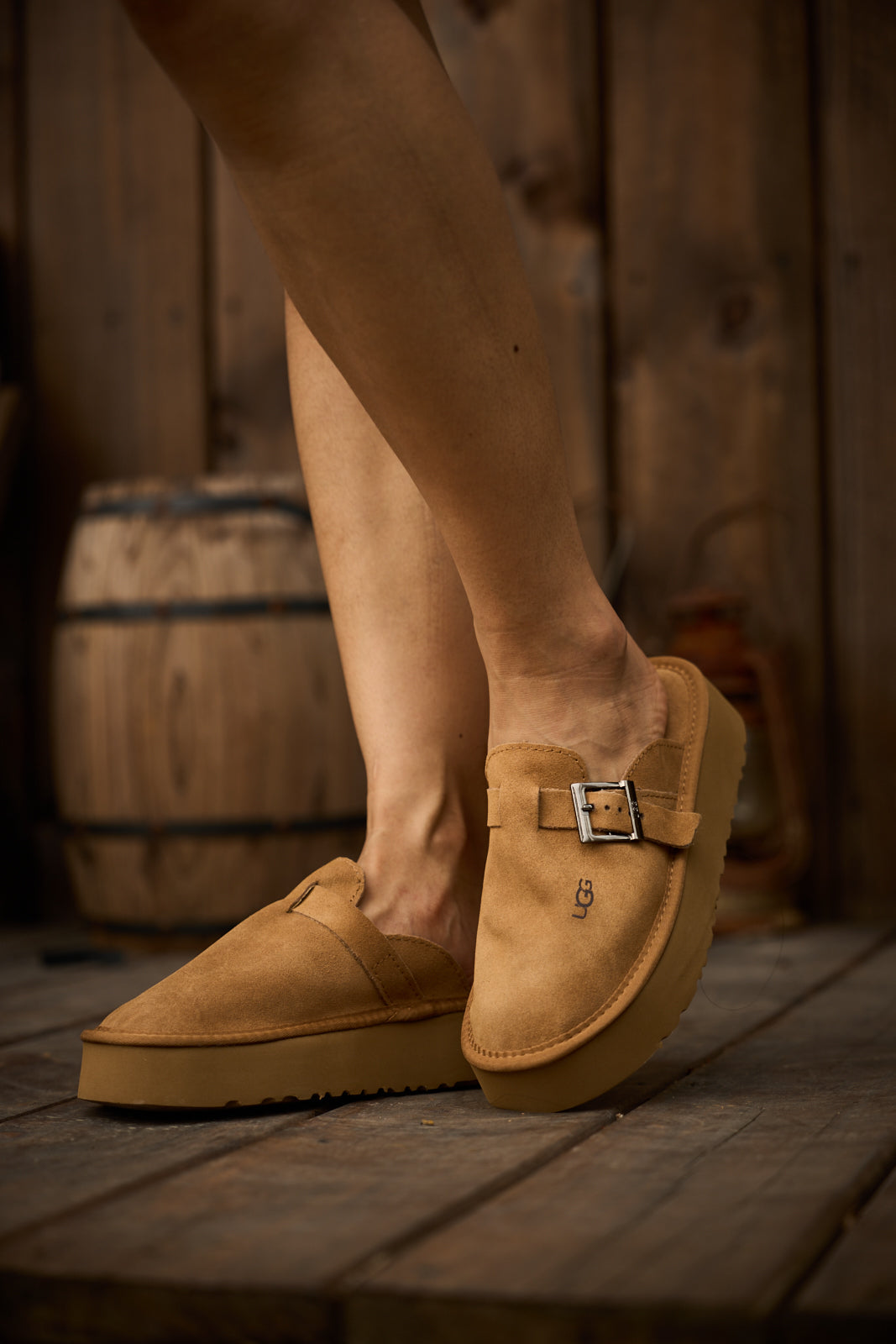 UGG Forever Iconic Platform Clog - Chestnut