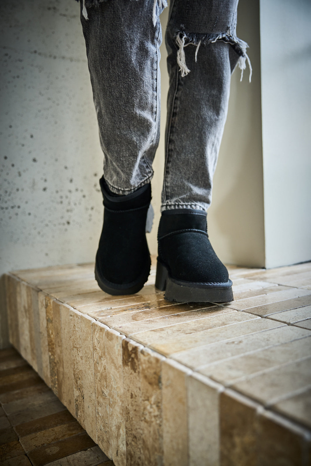 UGG Ultimate Platform Ankle Boots - Black