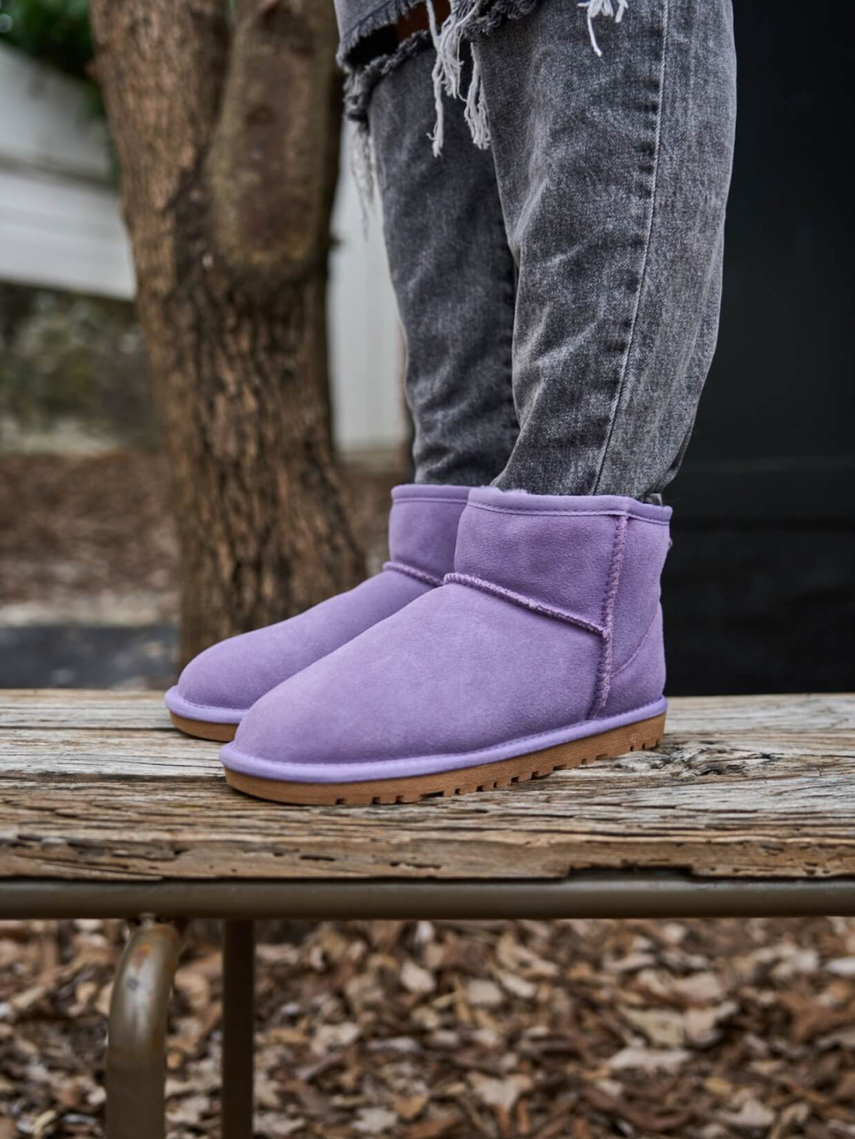 UGG Faux Fur-Lined Classic Short UGG Boots - Lavender