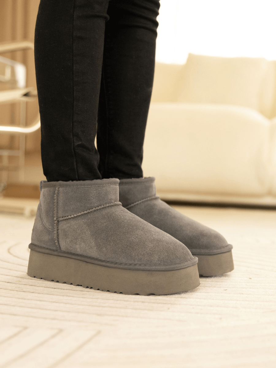 UGG Ultra Mini Platform Low Ankle Boot - Grey