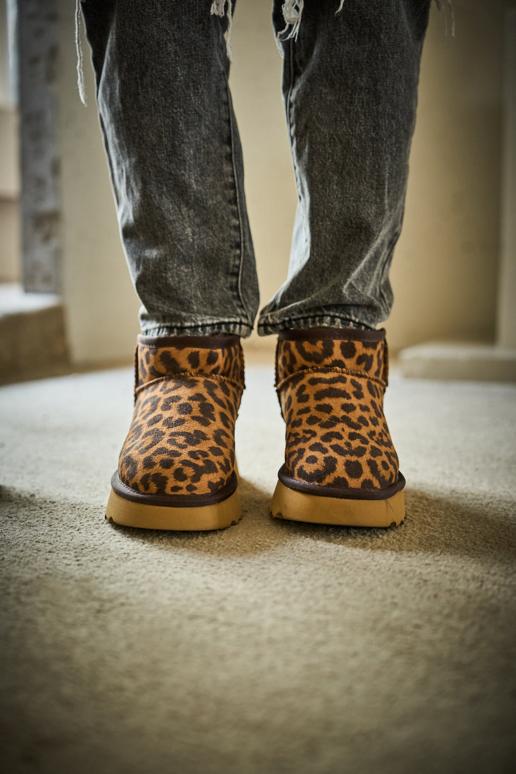 UGG Ultimate Platform Ankle Boots - Cheetah