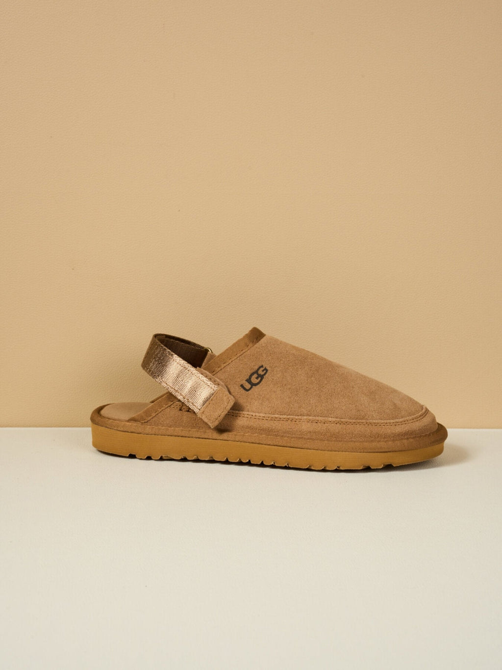 UGG Lyla Suede Slingback Scuff Slipper - Chestnut
