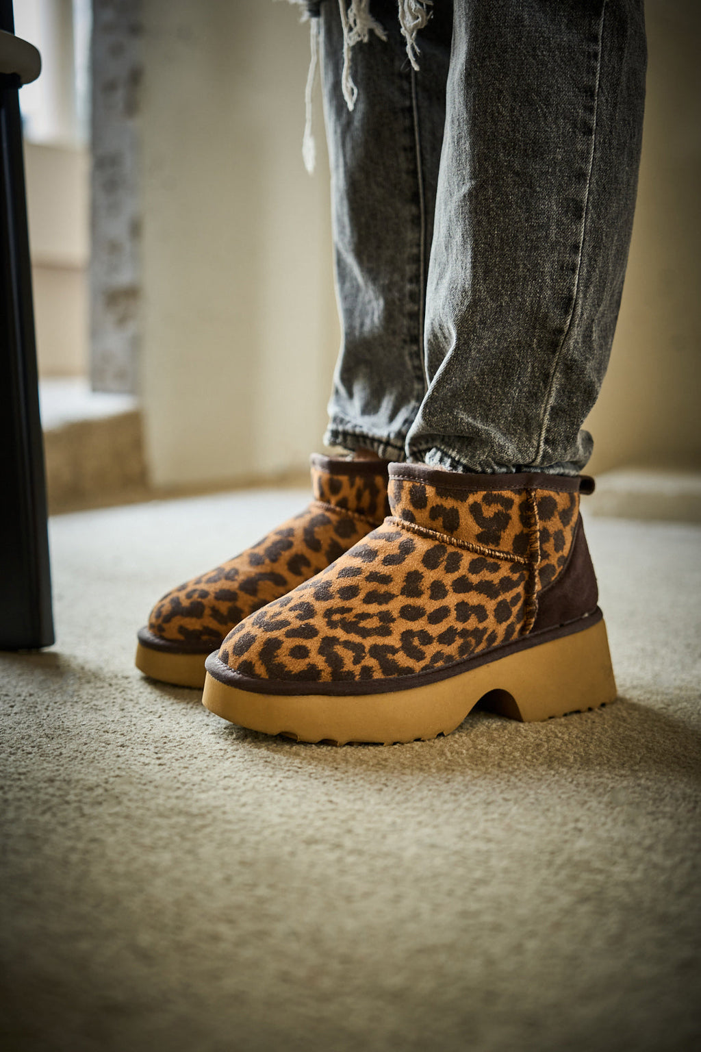 UGG Ultimate Platform Ankle Boots - Cheetah