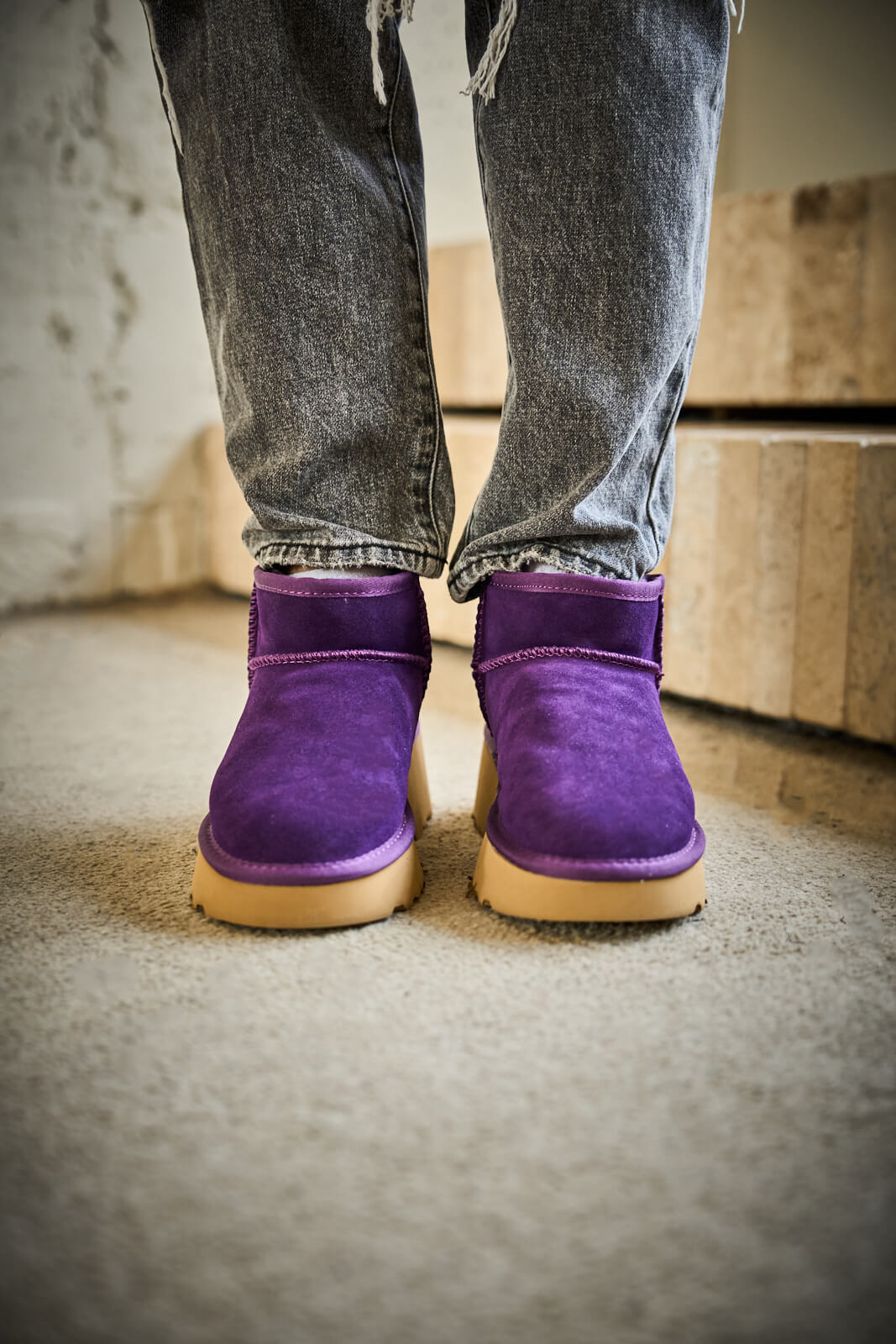 UGG Ultimate Platform Ankle Boots - Violet