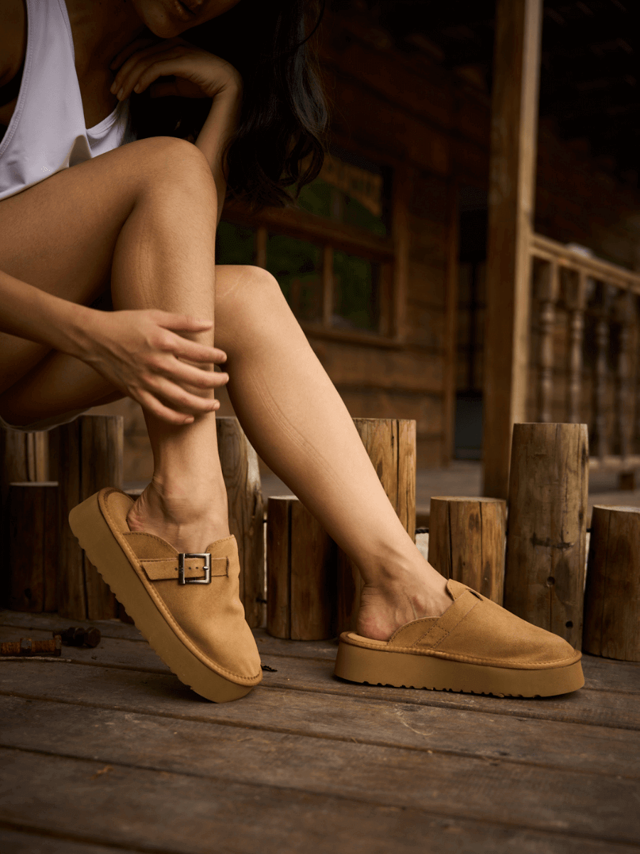 UGG Forever Iconic Platform Clog - Chestnut