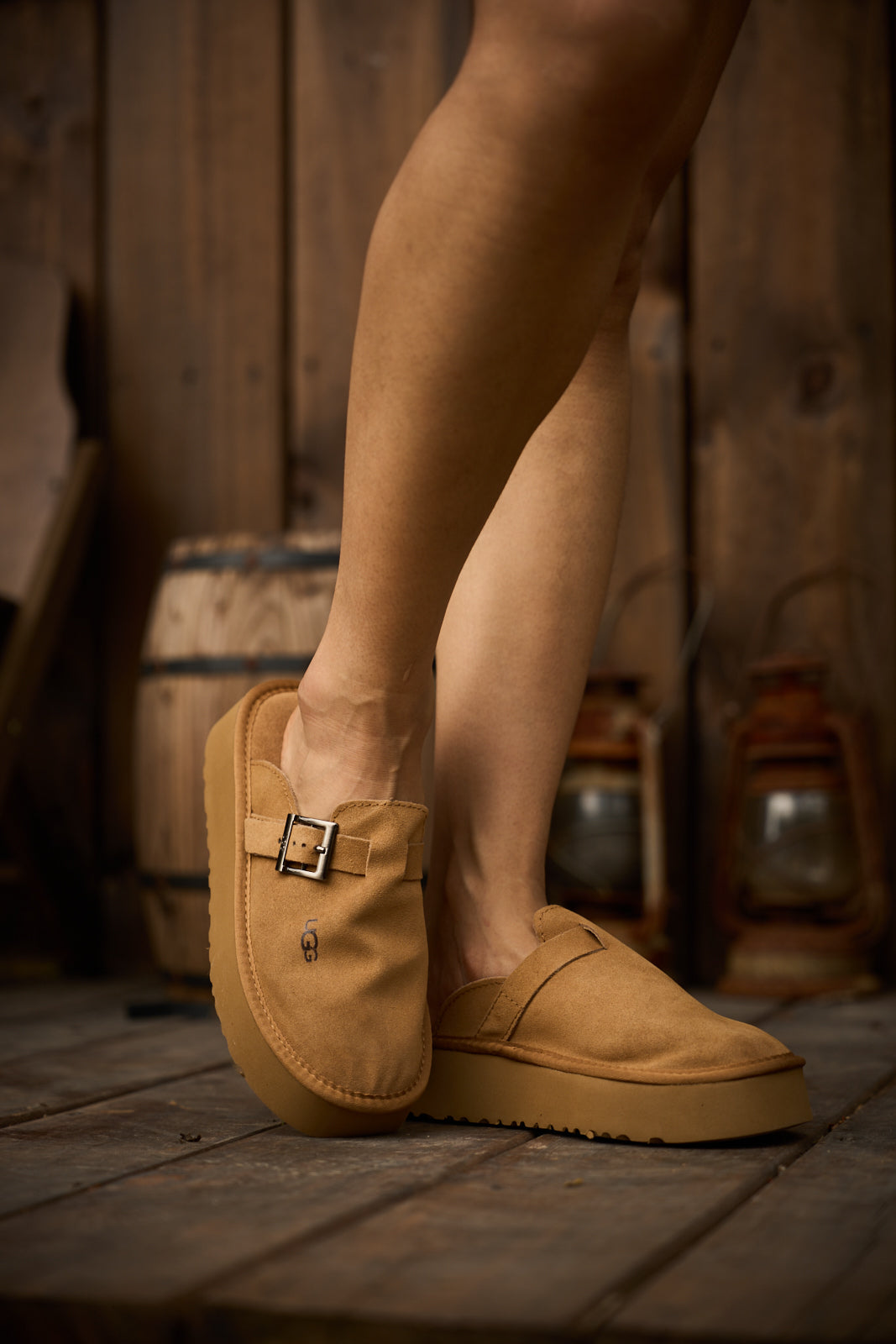UGG Forever Iconic Platform Clog - Chestnut