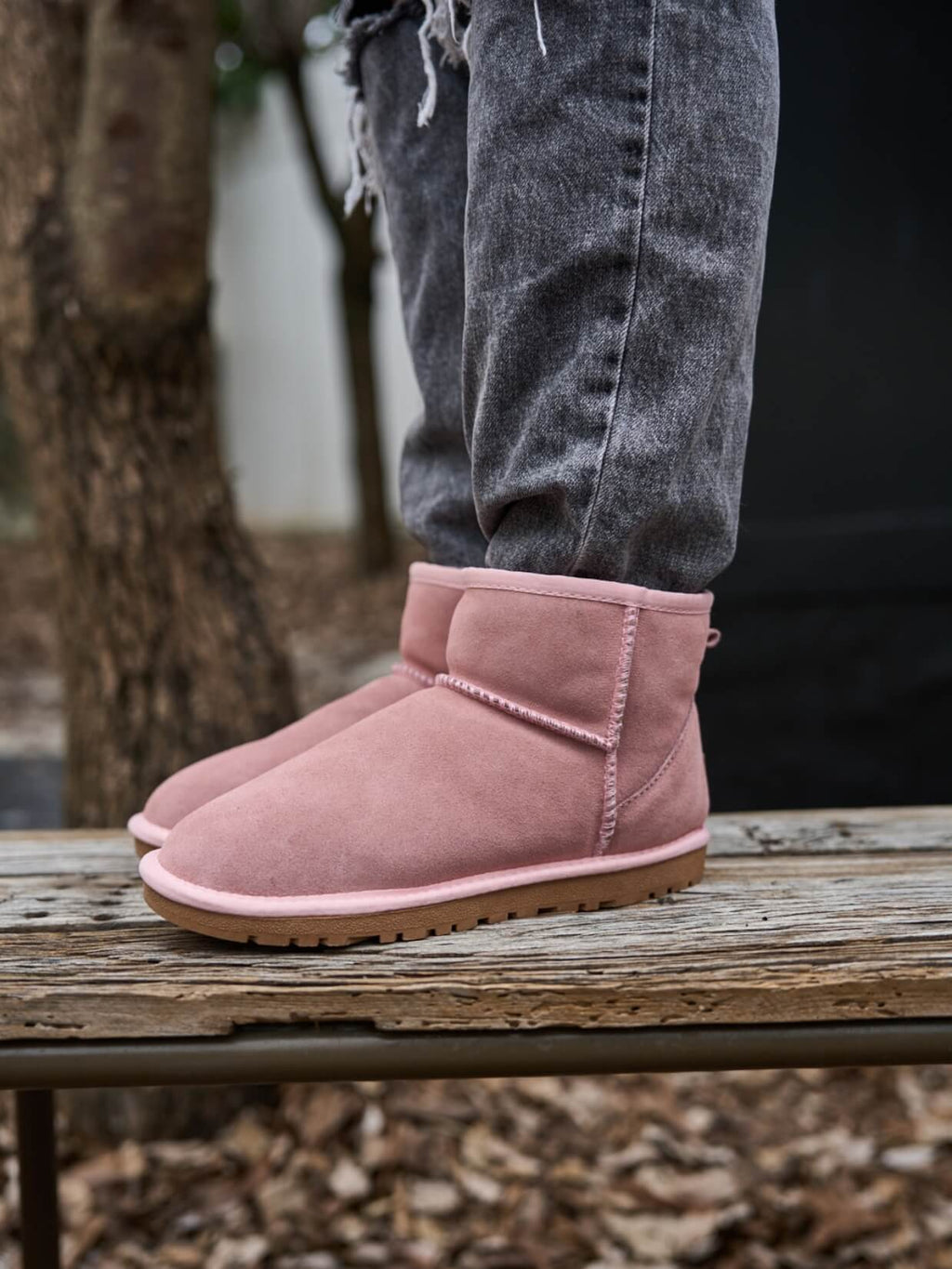 UGG Faux Fur-Lined Classic Short UGG Boots - Pink