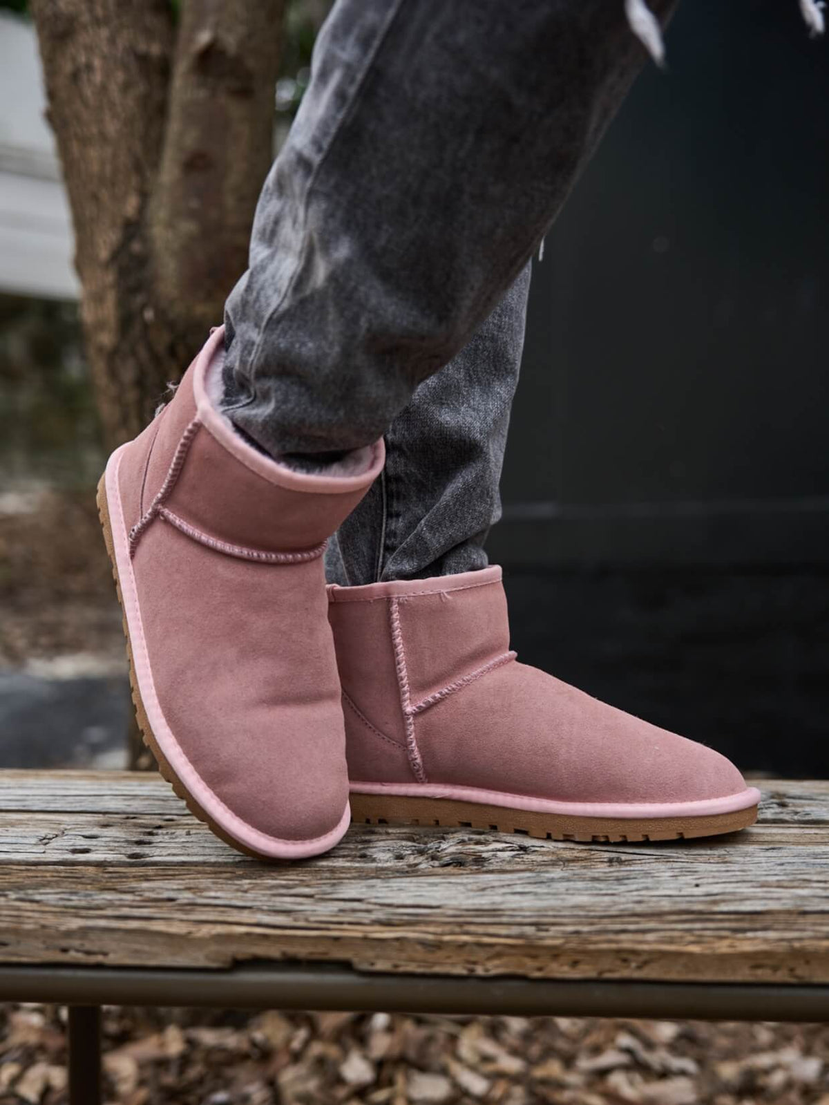 UGG Faux Fur-Lined Classic Short UGG Boots - Pink